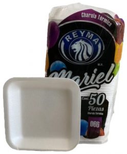 Plato Charola Cuadrada