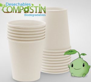 Vaso 8oz Papel Compostable Bebida Fria