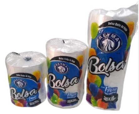Plastico en diferentes tamaños